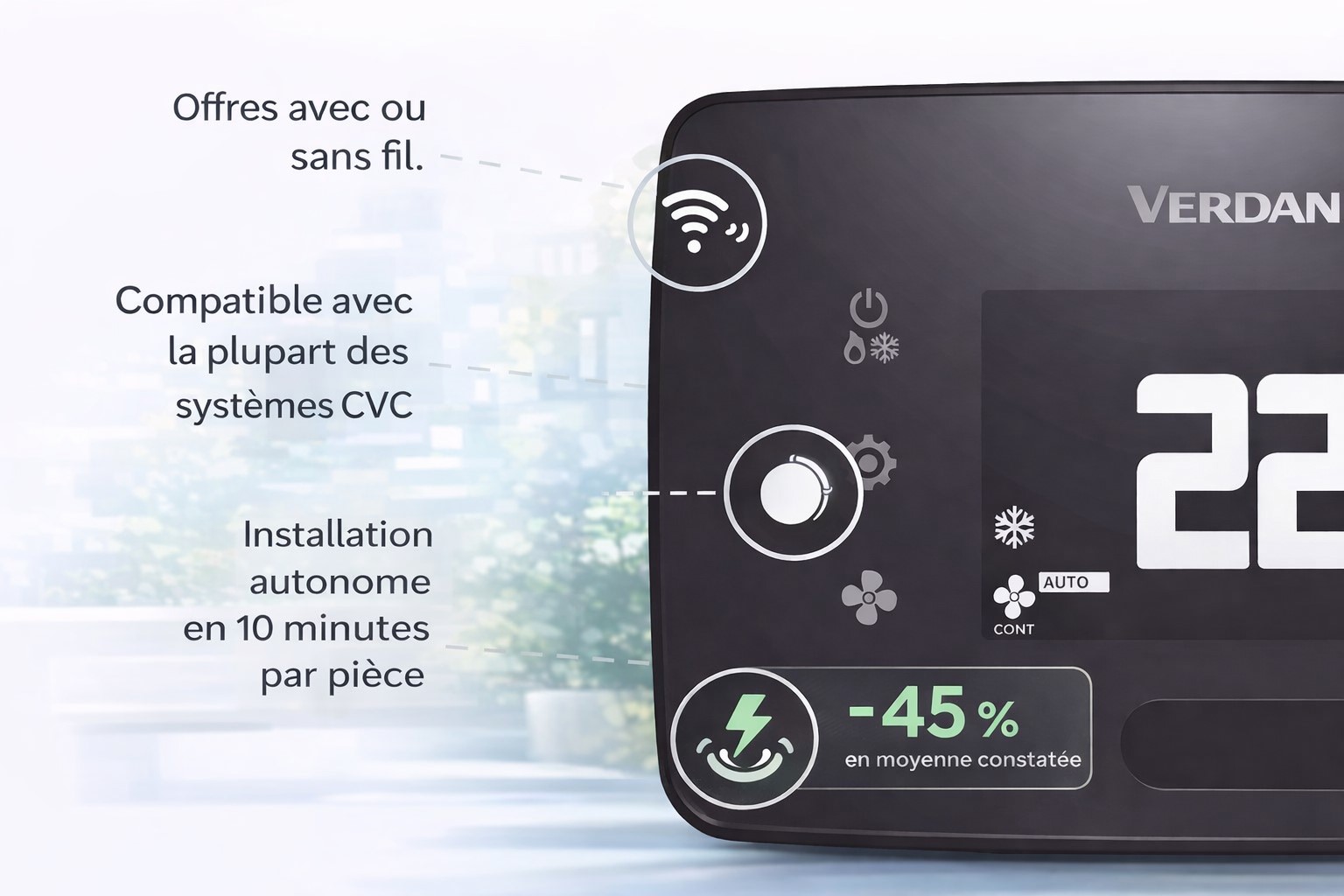 Thermostat Verdant – efficacité énergétique